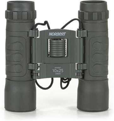 Norbert Midget 10x25 Green Line Binocular