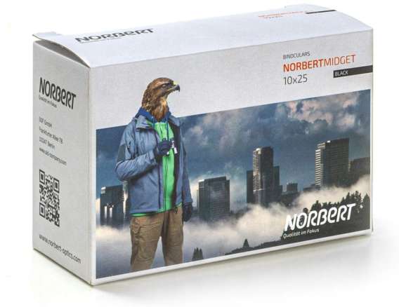 Norbert Midget 10x25 Black Line Binocular - Image 6