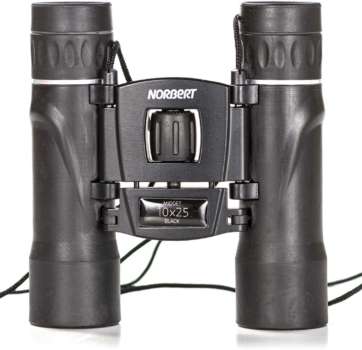 Norbert Midget 10x25 Black Line Binocular